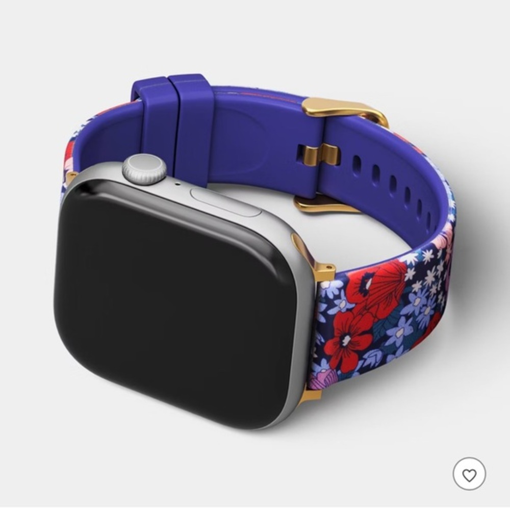 NWT Hey Day Poppy Flowers Universal Silicone Apple Watch Band